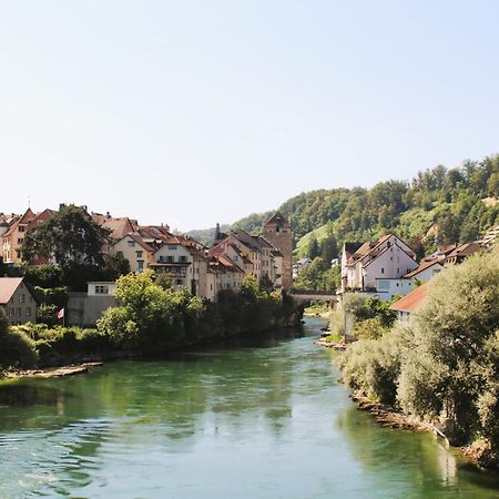 Business I Family Apartment I 1-4 Personen - Aare Blick, Nahe Altstadt I Beamer - 99" Leinwand I Terrassen Lounge Und Parkplatz Brugg  Bagian luar foto