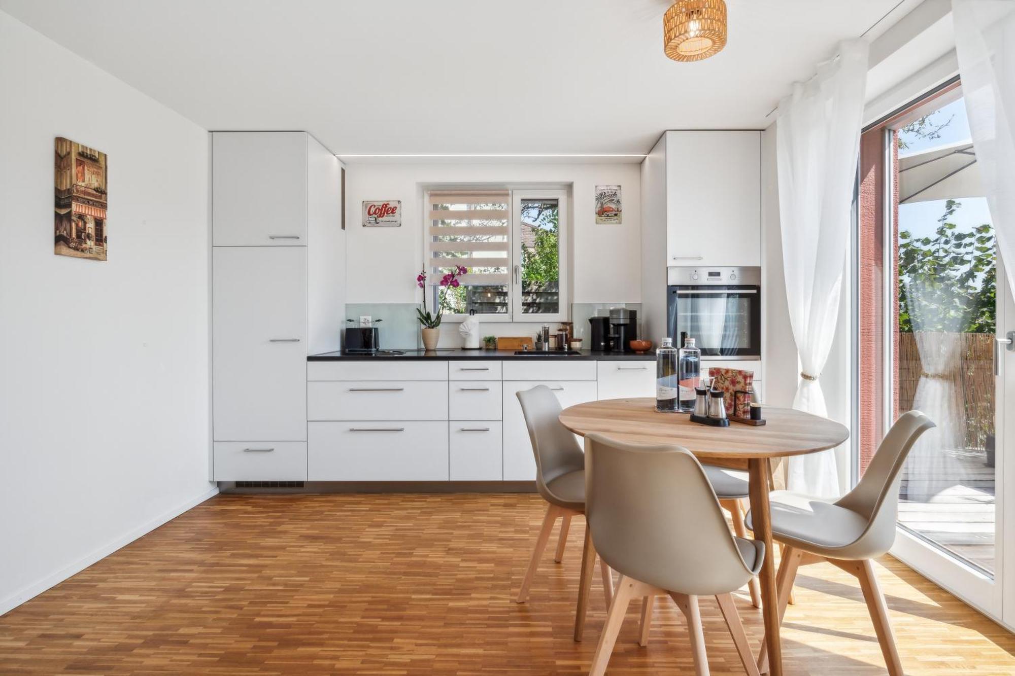 Business I Family Apartment I 1-4 Personen - Aare Blick, Nahe Altstadt I Beamer - 99" Leinwand I Terrassen Lounge Und Parkplatz Brugg  Bagian luar foto